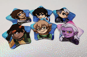 Voltron Star Buttons SINGLE or SET