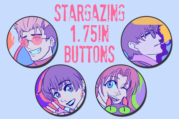 STARGAZING BUTTONS SINGLE OR SET