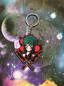 BNHA Villian Deku 2.5inch Maroon Charm