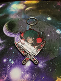 BNHA Villian Deku 2.5inch Maroon Charm