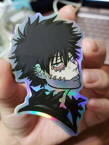 BNHA DABI FIERCE BUT FABULOUS 3INCH HOLOGRAPHIC VINYL STICKER