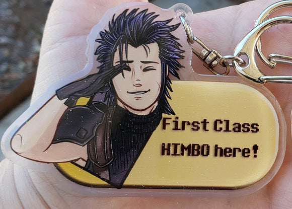 FFVII ZACK FAIR HIMBO ISN'T A RANK 2.75INCH Charm