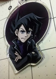 Yu Gi Oh GX Chazz Princeton Doublesided 2.5 Inch Clear Acrylic Charm