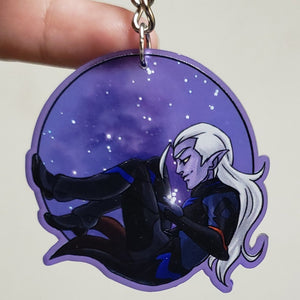 DISCOUNT Voltron Lotor 2inch Purple Frosted Acrylic Charm