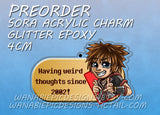 DISCOUNTED Kingdom Hearts Sora Acrylic 1.5 Inch Charm