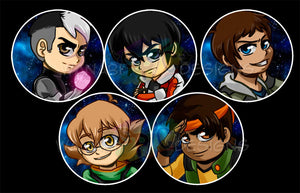 Voltron 1.75 Inch Buttons SINGLE or SET