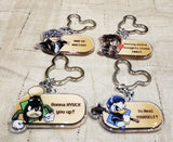 Kingdom Hearts 3 6CM Sarcastic Glitter Charms