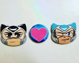 Voltron NYAN-TRON Kitty Buttons ADAM MATT