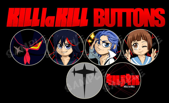 Kill la Kill 1.75  BUTTON SET