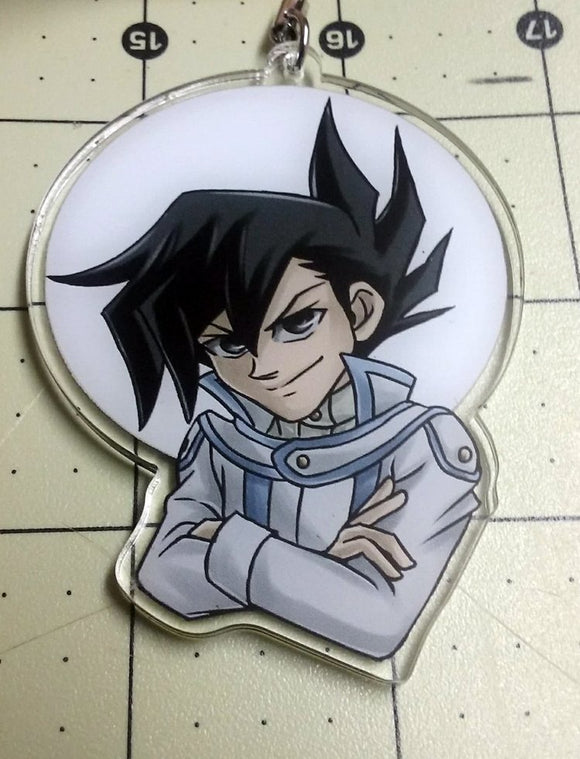 Yu Gi Oh GX Chazz Princeton Doublesided 2.5 Inch Clear Acrylic Charm