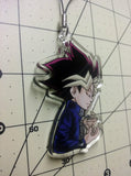 Yu Gi Oh Yugi Muto Yami Doublesided 2.5 Inch Clear Acrylic Charm