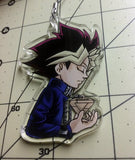 Yu Gi Oh Yugi Muto Yami Doublesided 2.5 Inch Clear Acrylic Charm