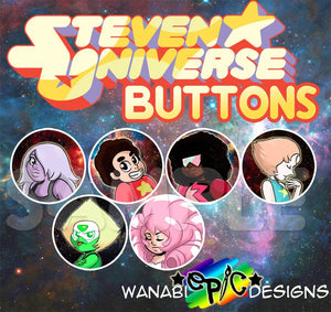 Steven Universe 175in chibi buttons