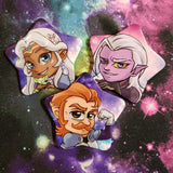 Voltron Star Buttons Allura Lotor Coran