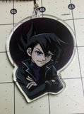 Yu Gi Oh GX Chazz Princeton Doublesided 2.5 Inch Clear Acrylic Charm