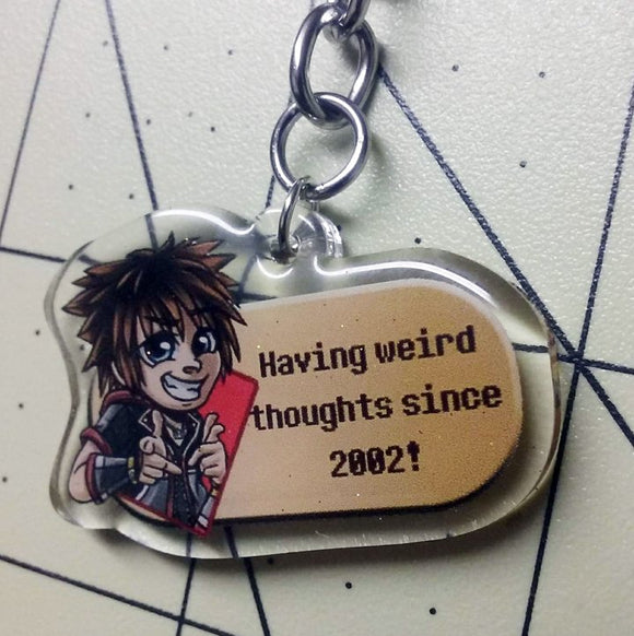 DISCOUNTED Kingdom Hearts Sora Acrylic 1.5 Inch Charm