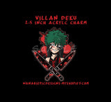 BNHA Villian Deku 2.5inch Maroon Charm