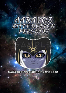 The Dragon Prince Aaravos Kitty Button